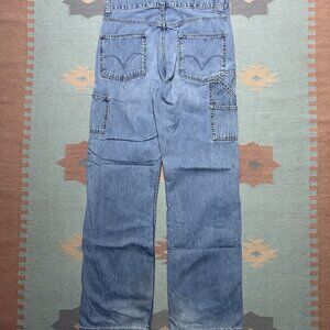 Vintage Levi’s denim carpenter jeans workwear wide straight leg baggy y2k 33x33